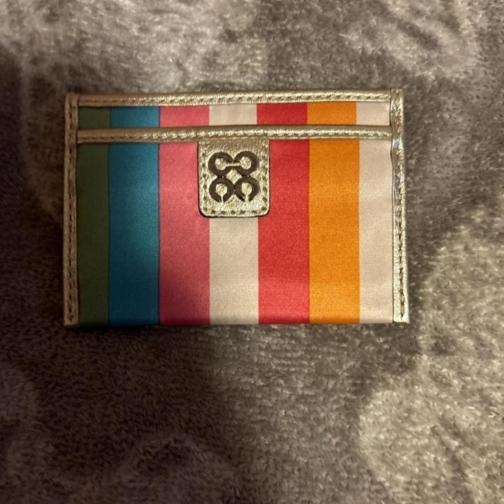 Coach Legacy Multicolor Striped Card Holder